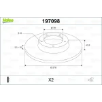 VALEO 197098 Arka Fren Diski