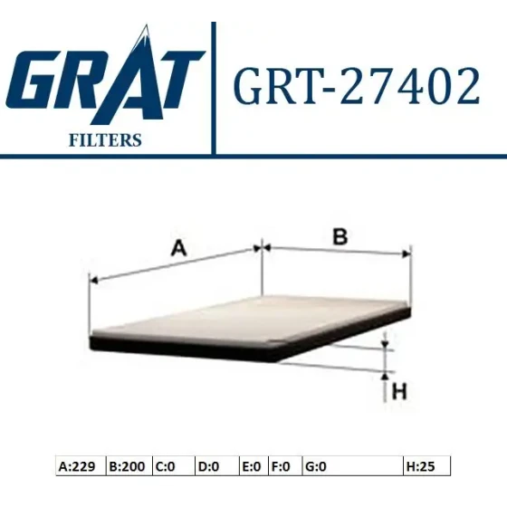 GRAT 27402 Polen Filtresi 50511785 ürün görseli