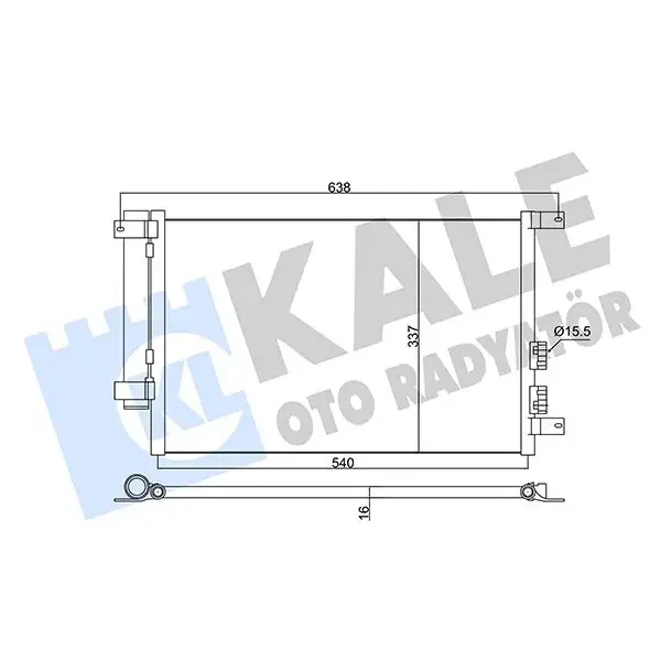 KALE 345365 Klima Radyatörü 60679629