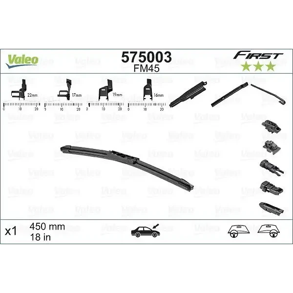 VALEO 575003 Silecek Süpürgesi (Tek)