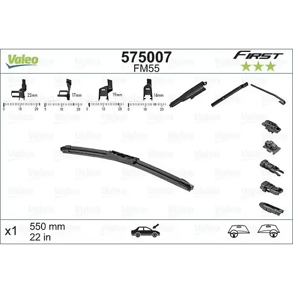 VALEO 575007 Silecek Süpürgesi (Tek)