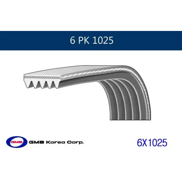 GMB 6PK1025 Kayış