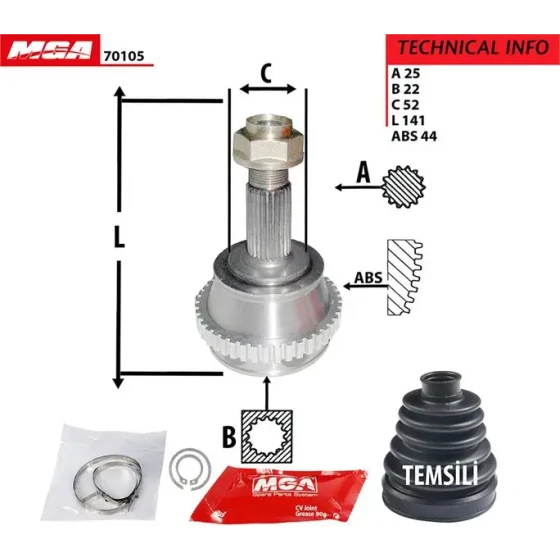 MGA 70105 Aks Kafası (Dış) 46307083 ürün görseli