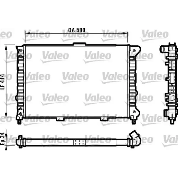 VALEO 732012 Radyatör 60651920