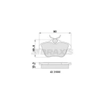BRAXIS AA0166 Arka Fren Balatası