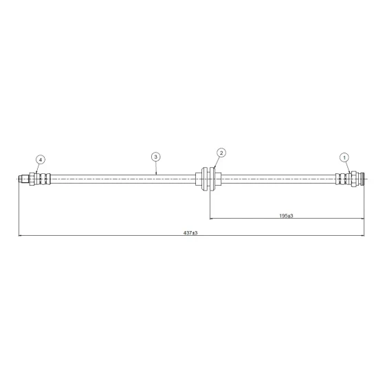 CAVO C800557A Arka Fren Hortumu 46454474 ürün görseli