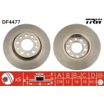 TRW DF4477 Arka Fren Diski