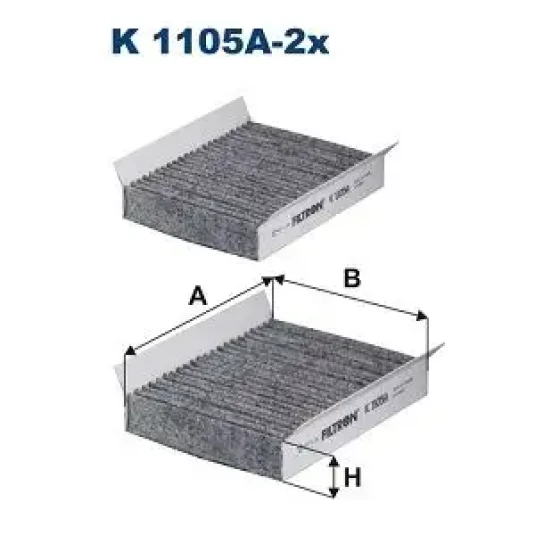 FILTRON K1105A-2X Polen Filtresi (Karbonlu) ürün görseli