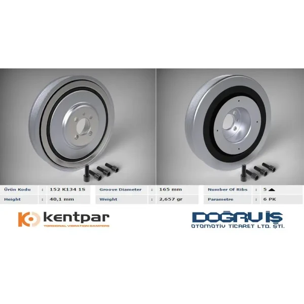 KENTPAR K1341S Krank Kasnağı