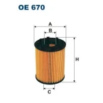 FILTRON OE670 Yağ Filtresi