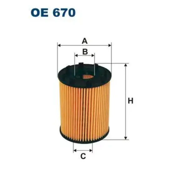 FILTRON OE670 Yağ Filtresi ürün görseli
