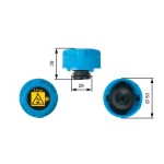 GATES RC216 Yedek Su Depo Kapağı