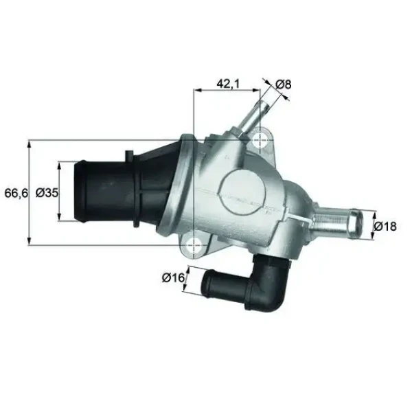 MAHLE TI12588 Termostat 60813208