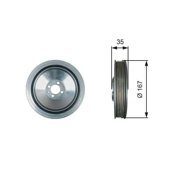 GATES TVD1135 Krank Kasnağı