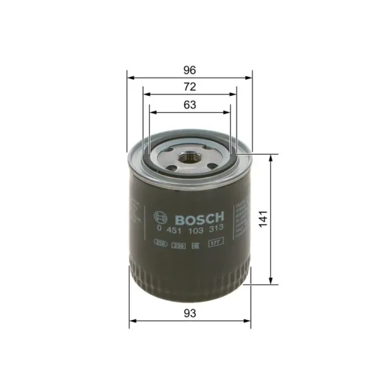 Bosch Yağ Filtresi – 0451103313 / OEM 078115561D ürün görseli
