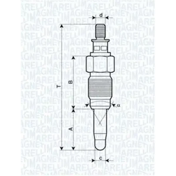 Magneti Marelli Kızdırma Bujisi – 060900030606 / OEM 068905061