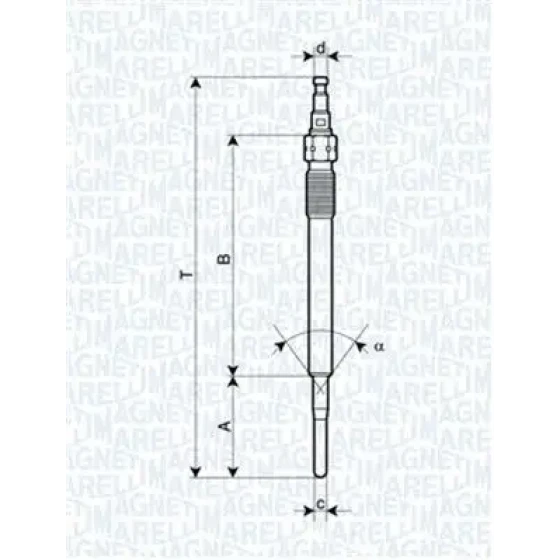 Magneti Marelli Kızdırma Bujisi – 060900200606 / OEM N10579802 ürün görseli
