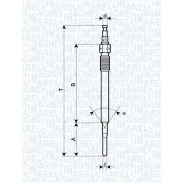 Magneti Marelli Kızdırma Bujisi – 060900200606 / OEM N10579802
