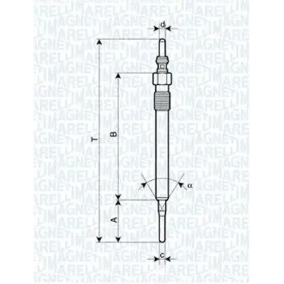 Magneti Marelli Kızdırma Bujisi – 060900620606 / OEM 03L963319 ürün görseli