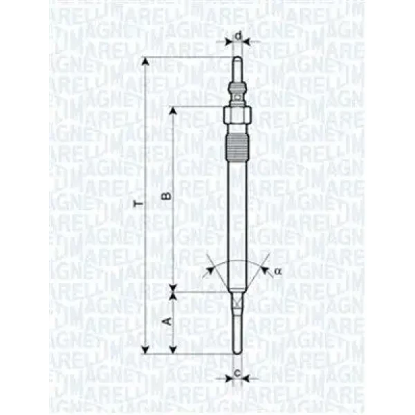 Magneti Marelli Kızdırma Bujisi – 060900620606 / OEM 03L963319