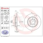 Brembo Arka Fren Diski – 08.A332.11 / OEM 8E0615601M