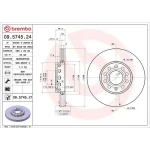 Brembo Ön Fren Diski – 09.5745.24 / OEM 8E0615301Q