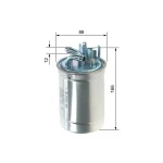 Bosch Yakıt Filtresi – 0986450509 / OEM 059127401E