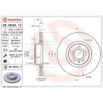 Brembo Ön Fren Diski – 09.9540.11 / OEM L4FD615301