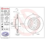 Brembo Arka Fren Diski – 09.A200.11 / OEM 1K0615601N