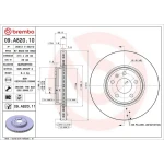 Brembo Ön Fren Diski – 09.A820.10 / OEM 8K0615301