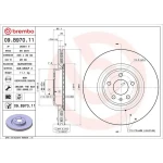 Brembo Ön Fren Diski – 09.B970.11 / OEM 4G0615301