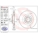 Brembo Ön Fren Diski – 09.C892.11 / OEM 1K0615301AR