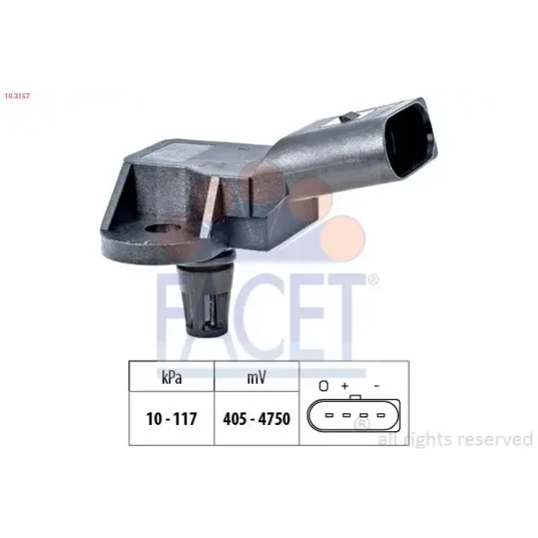 Facet Map Sensörü – 10.3157 / OEM 1K0612041DH