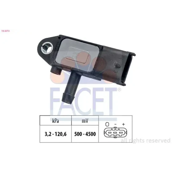 Facet Egzoz Basınç Sensörü – 10.3273 / OEM 51792301 ürün görseli