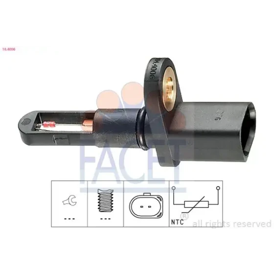 Facet Hava Filtre Sensörü – 10.4006 / OEM 06B905379A ürün görseli