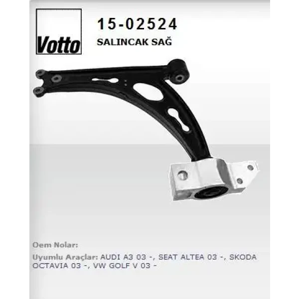 Votto Alt Salıncak (Sol) – 15-02524 / OEM 1K0407151AC