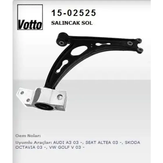 Votto Alt Salıncak (Sağ) – 15-02525 / OEM 1K0407152AC ürün görseli