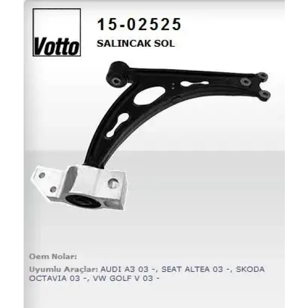 Votto Alt Salıncak (Sağ) – 15-02525 / OEM 1K0407152AC