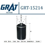 GRAT Yağ Filtresi – 15214 / OEM 06J115403C