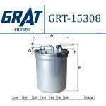 GRAT Yakıt Filtresi – 15308 / OEM 6Q0127401F