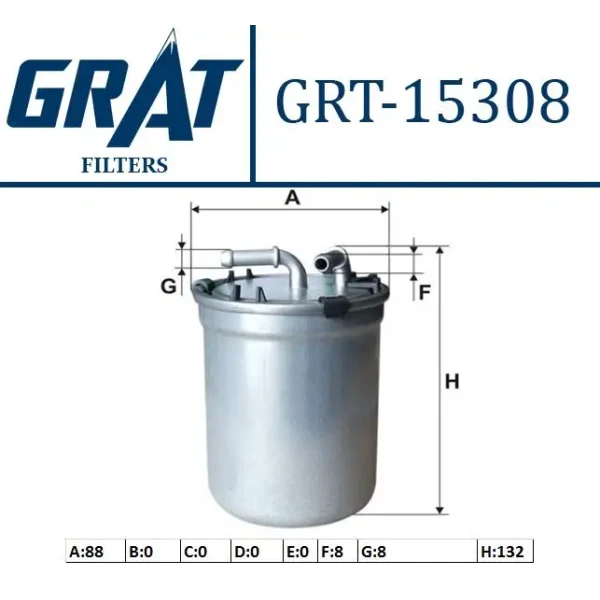 GRAT Yakıt Filtresi – 15308 / OEM 6Q0127401F