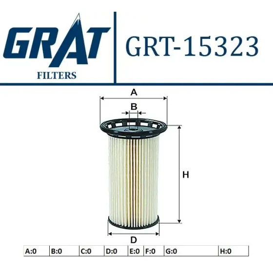 GRAT Yakıt Filtresi – 15323 / OEM 5Q0127177 ürün görseli