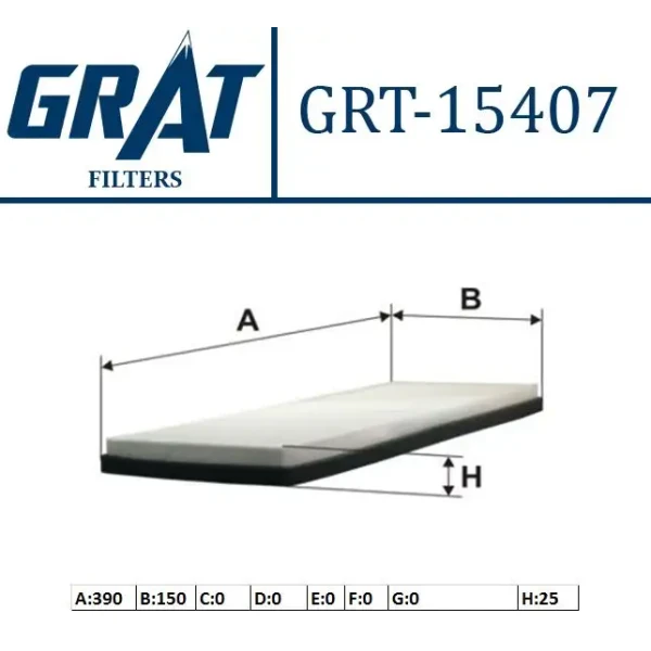 GRAT Polen Filtresi – 15407 / OEM 8A0819439