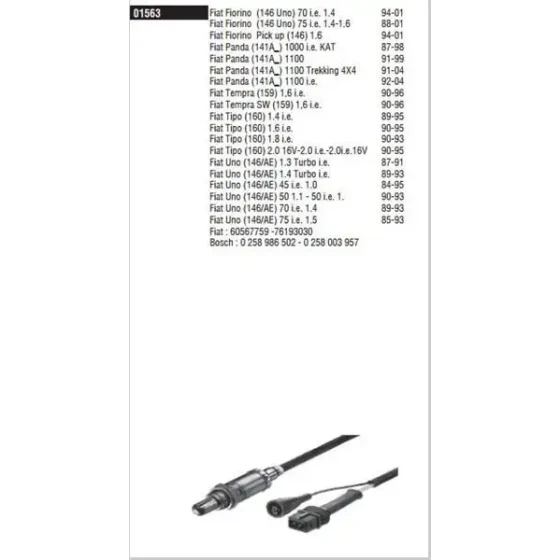 Doduco Oksijen Sensörü – 1563 / OEM 60567759 ürün görseli