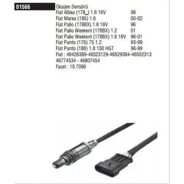 Doduco Oksijen Sensörü – 1566 / OEM 46426389