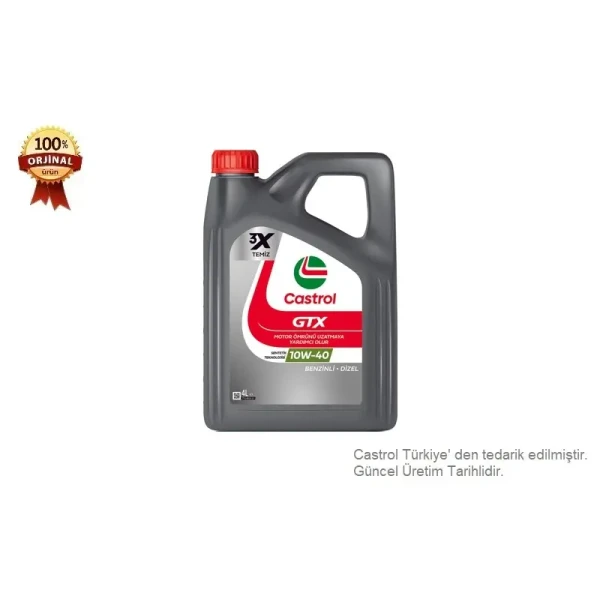 Castrol 10w40 Gtx – 15A4E1 / OEM 4 LITRE