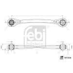 FEBI Arka Denge Kolu (sol Alt) – 185566 / OEM 4M0505291F