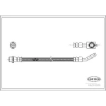 Corteco Arka Fren Hortumu – 19033598 / OEM 8D0611775G
