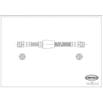 Corteco Ön Fren Hortumu – 19036319 / OEM 1K0611701N