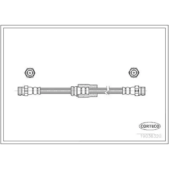 Corteco Ön Fren Hortumu – 19036320 / OEM 3C0611701J ürün görseli